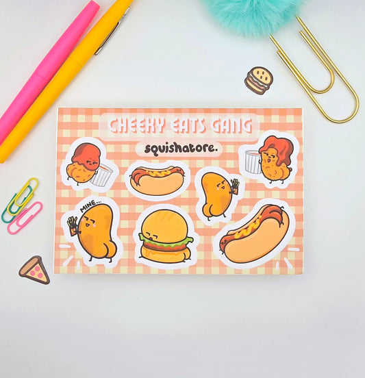 Cheeky Eats Gang Sticker Sheet