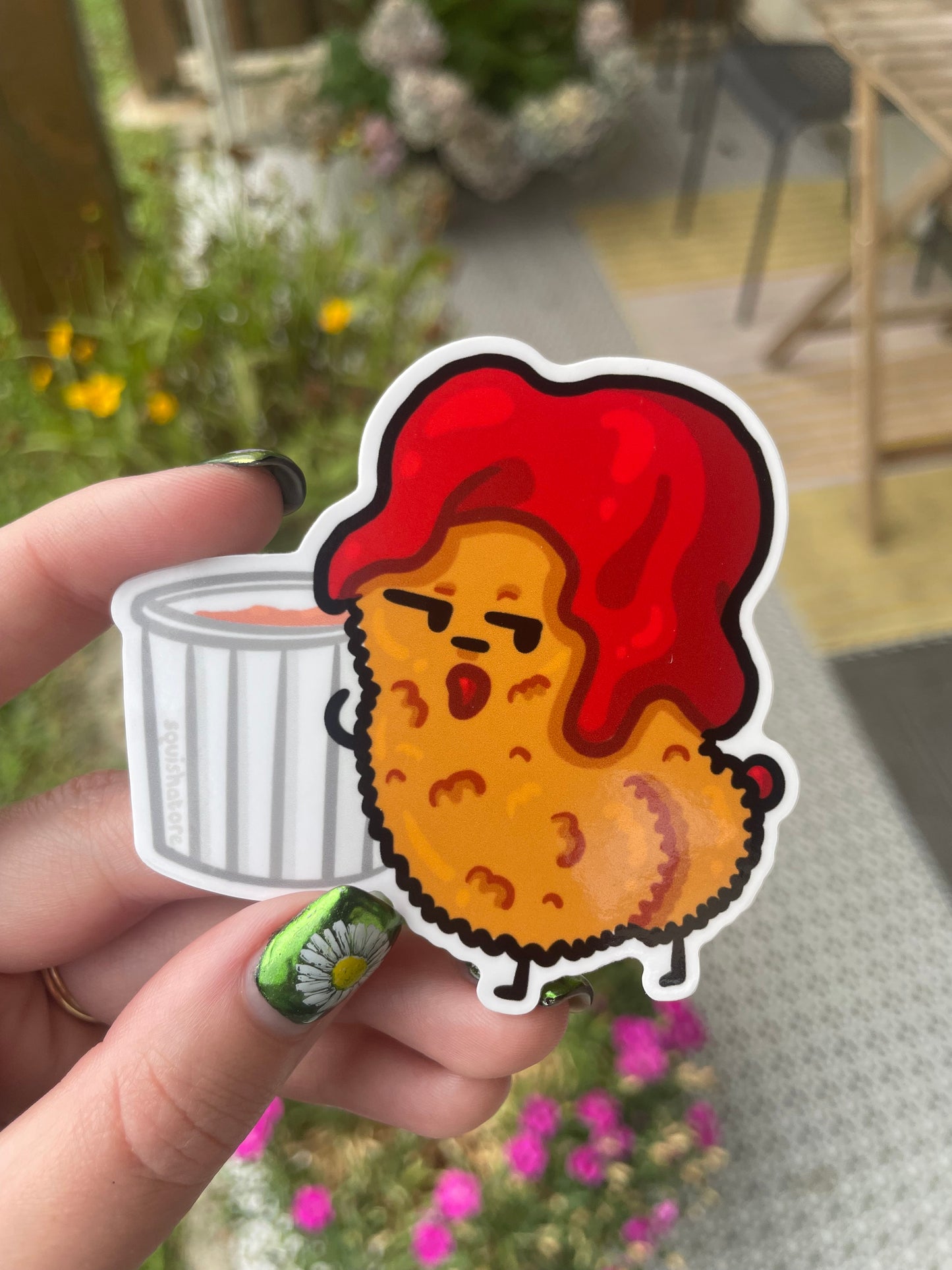 Ketchup Covered Nugget Magnet