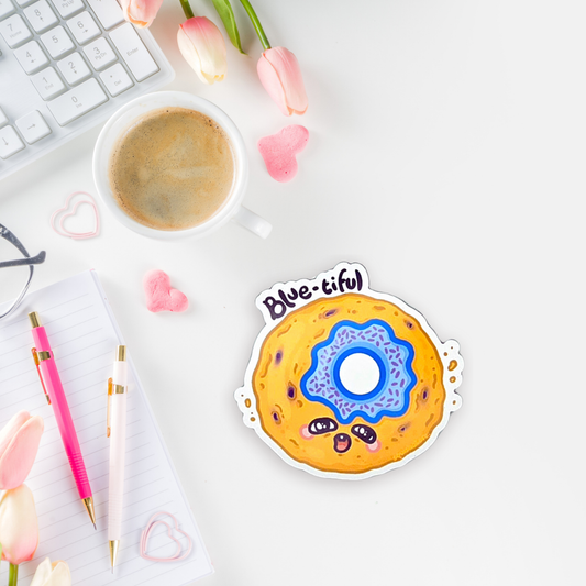 Blueberry Donut Magnet