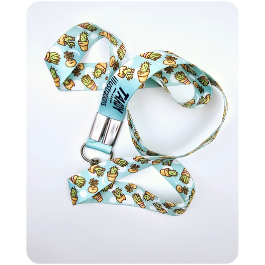 Kawaii Cactus Lanyard