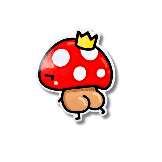 Bootyshroom Diecut Vinyl Sticker