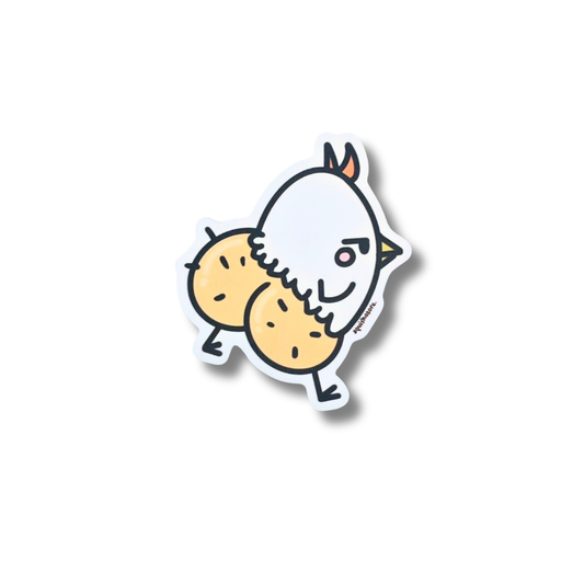 Chicken 3 in vinyl sticker