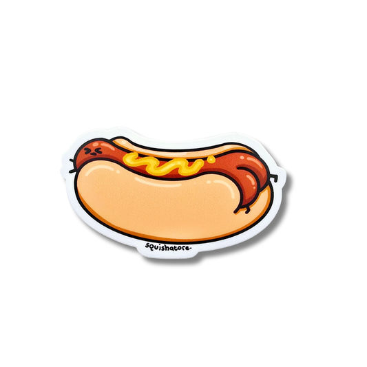 Hotdog Diecut Vinyl Sticker