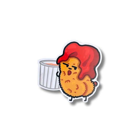 Chicken Nugget Diecut Vinyl Sticker