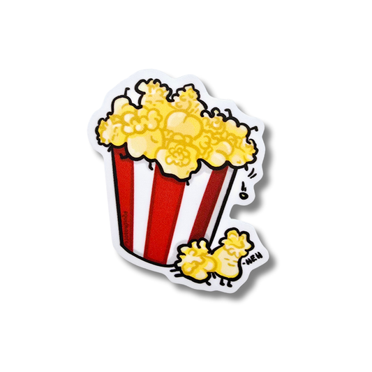 Box of popcorn vinyl sticker