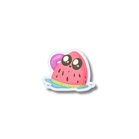 Beach day watermelon vinyl sticker
