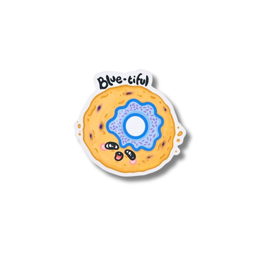 Blueberry Donut 2.5in vinyl sticker