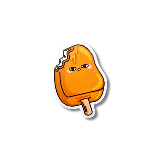 Orange Cream icepop vinyl sticker