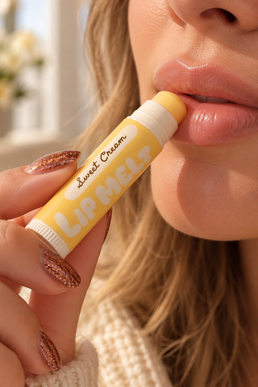 Organic Lip Melt, Lip Butter - Sweet Cream
